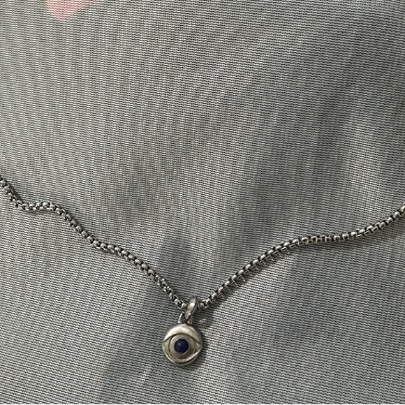 David Yurman Jewelry - David Yurman Evil Eye Pendant Sterling Silver Necklace